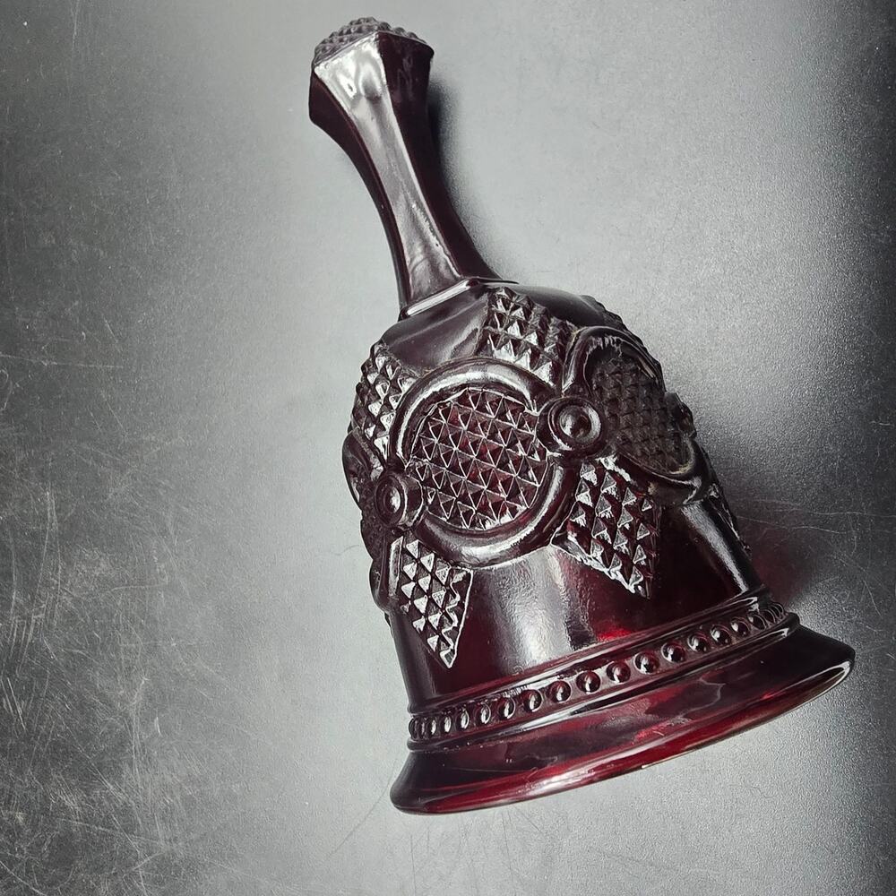 Avon Cape Cod Red Glass Bell Dinner Bell Romantic Vintage Gothic